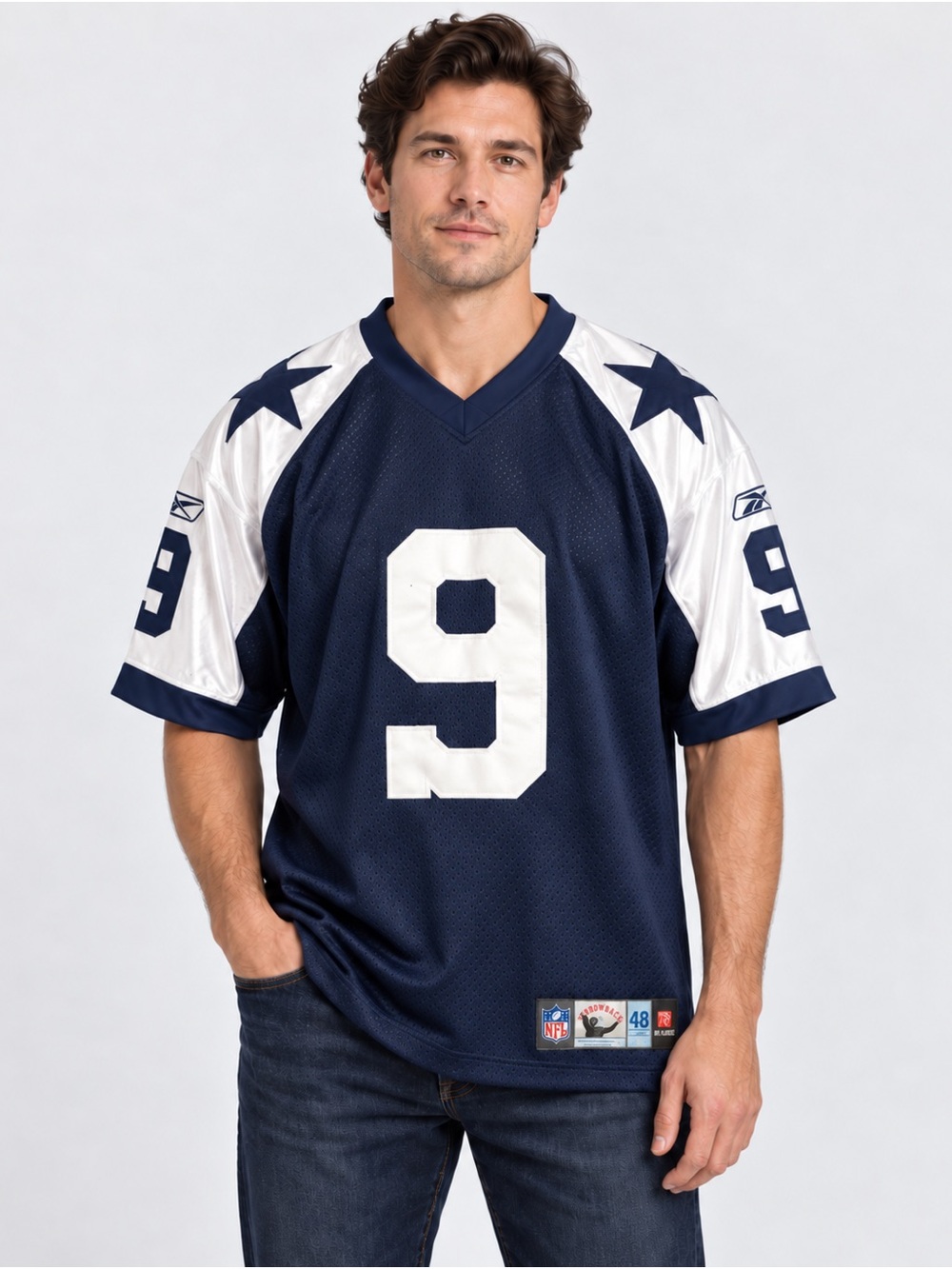 Vintage Reebok Dallas Cowboys Tony Romo #9 Throwback Jersey Men’s 48